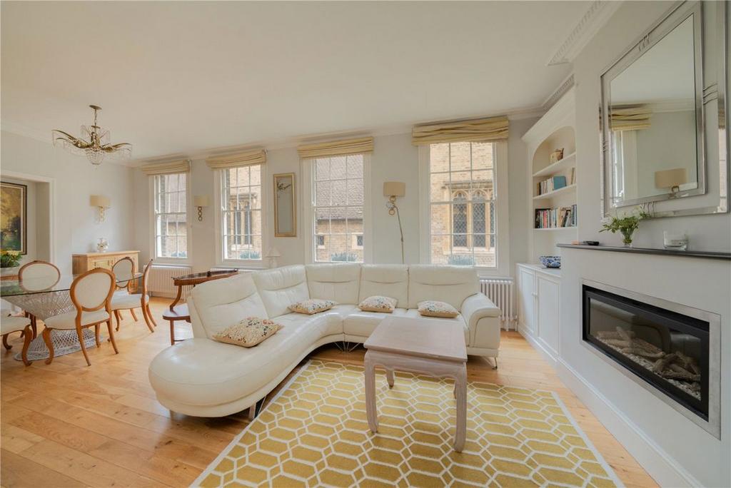 Open-plan living area, open plan living, fireplace