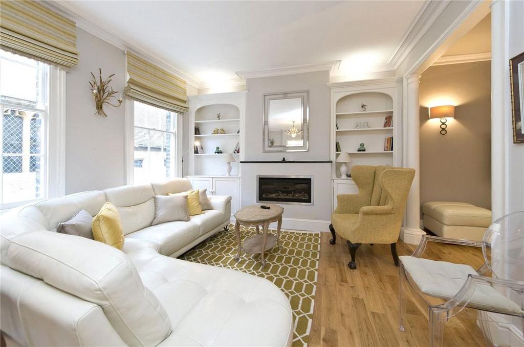 Living room, fireplace