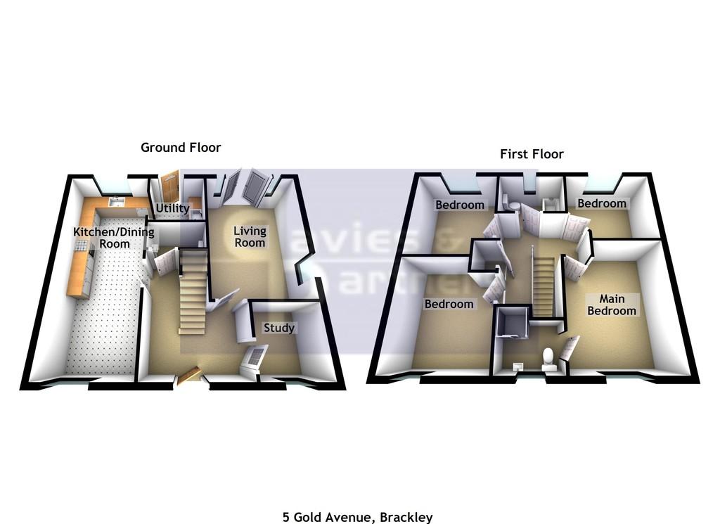 5 Gold Avenue Brackley 3d