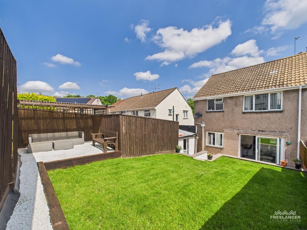 Rear garden top