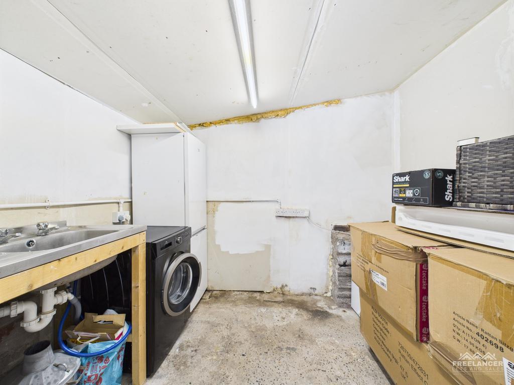 Inside garage