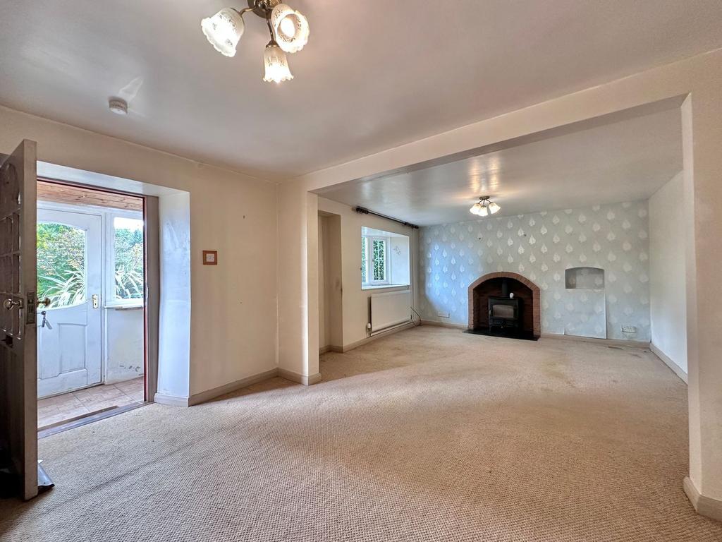 Living room, fireplace