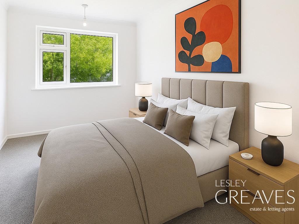 Virtually Staged Bedroom Two