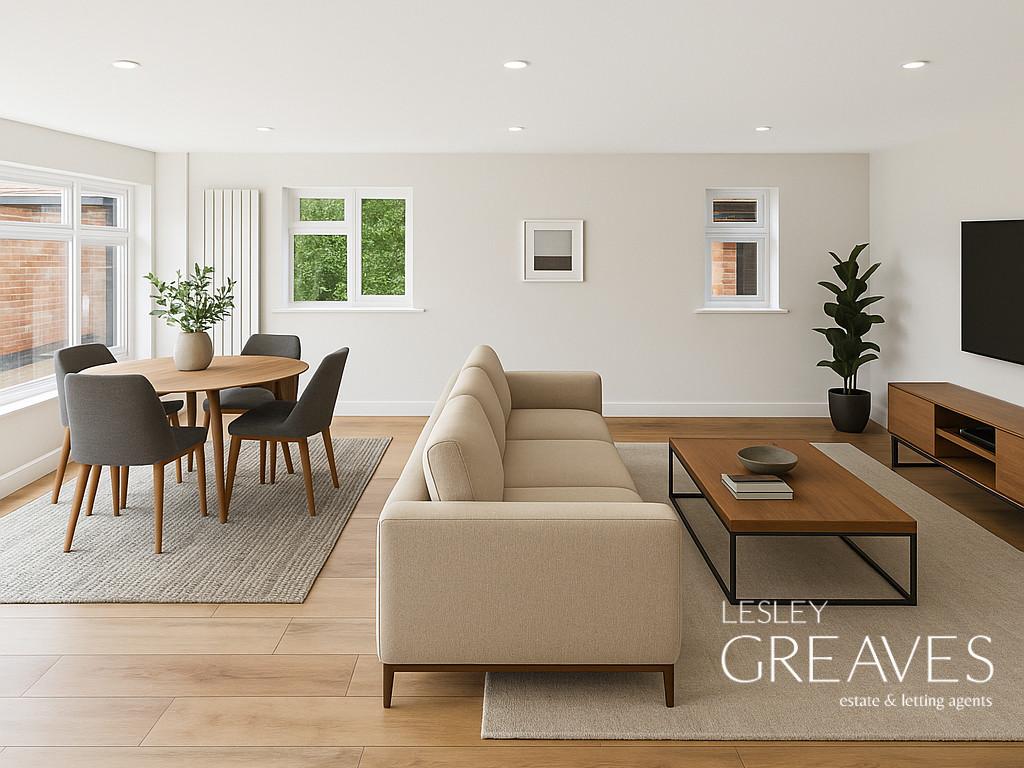 Virtually Staged Lounge/Diner
