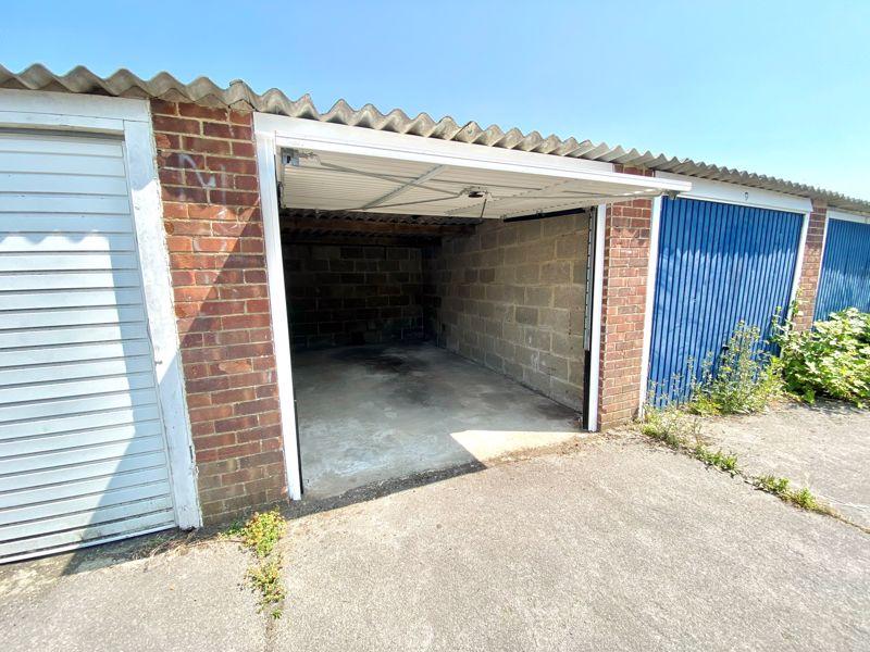 Garage with open...