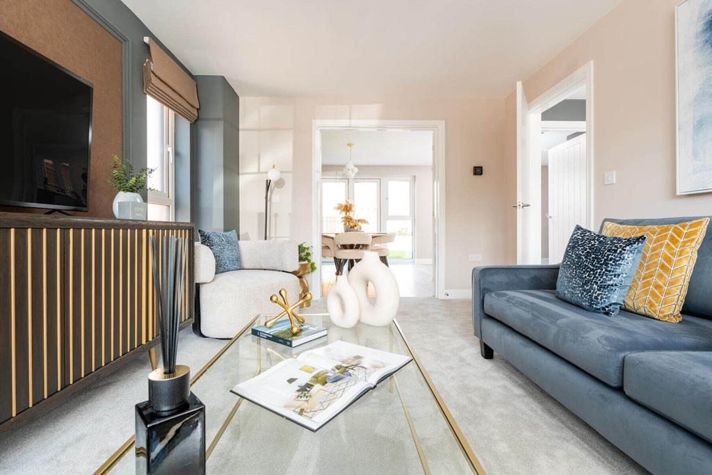 A bright and airy lounge makes space for the...
