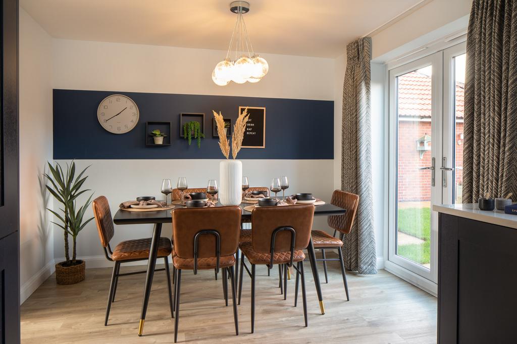 Dining area in the Ellerton three bedroom home