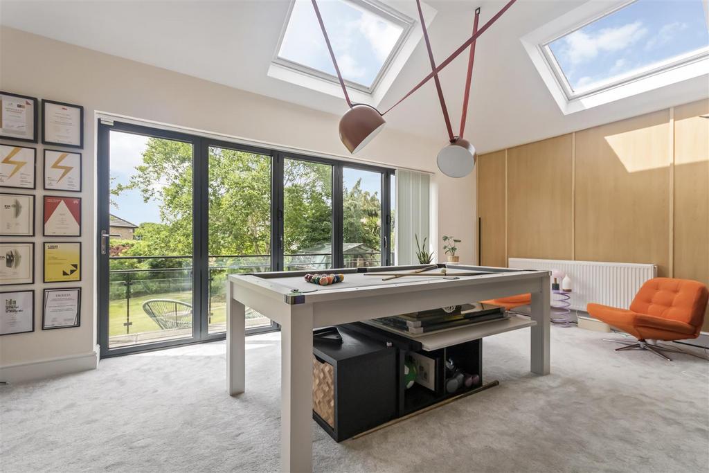 Family lounge with bi folding doors