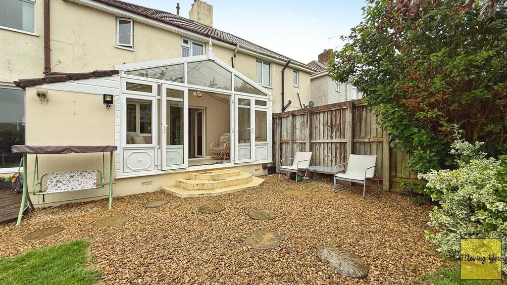 Rear of property