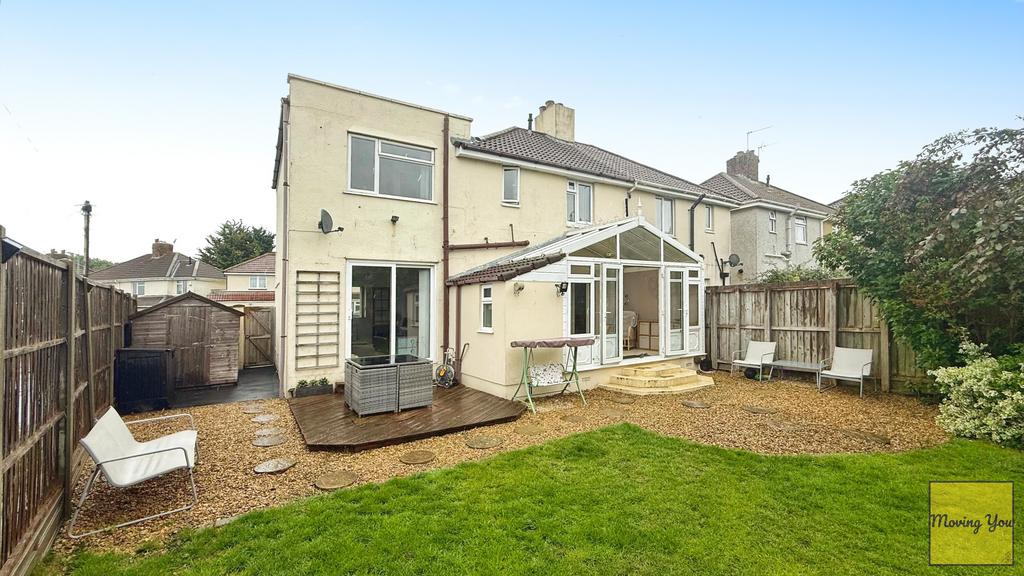 Rear of property