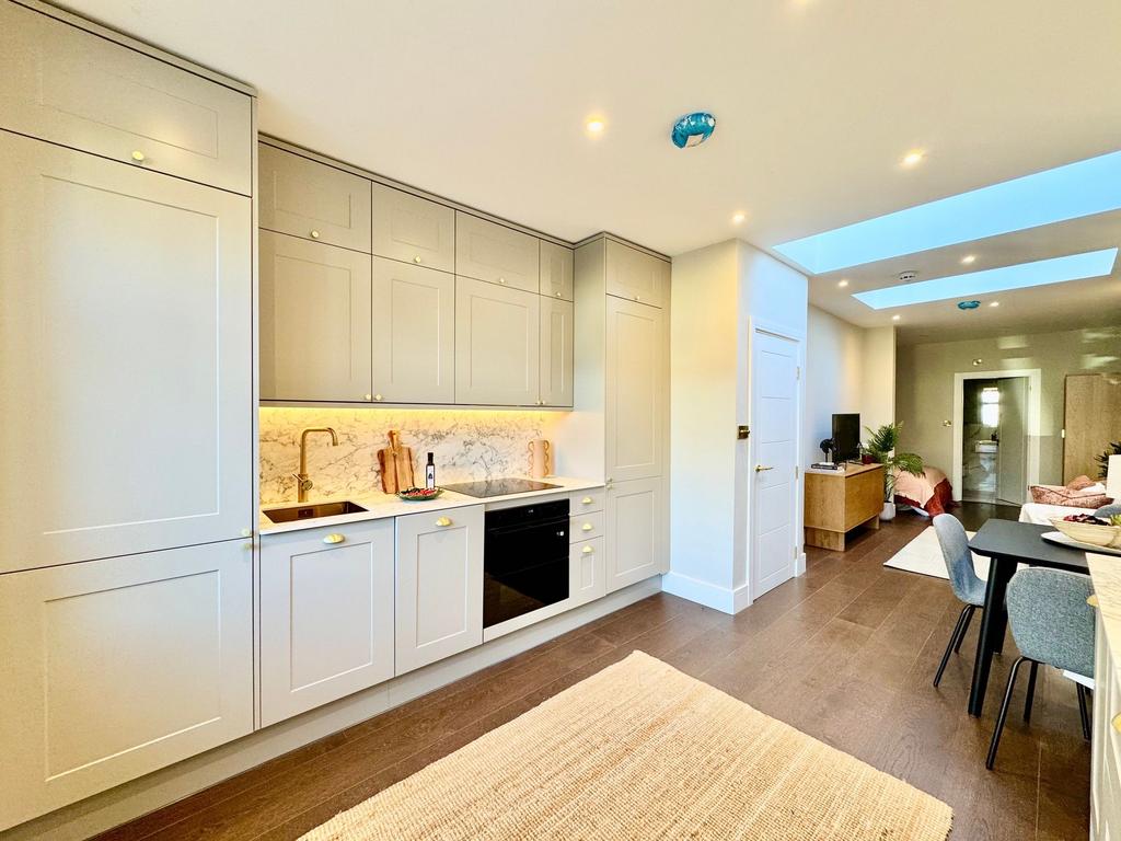 Open plan Kitchen/lounge/bedroom/dining area