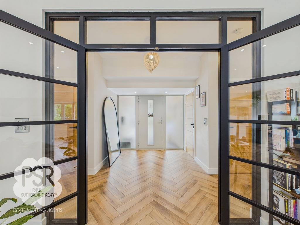 Entrance Hallway and Crittal Style French Doors