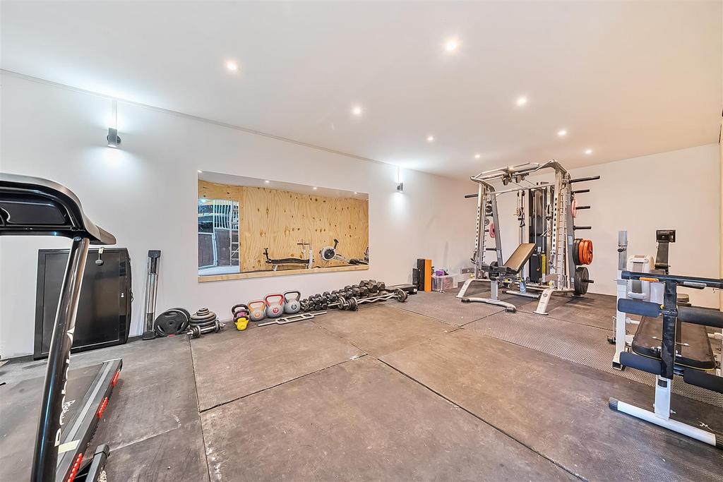 Gym in barn