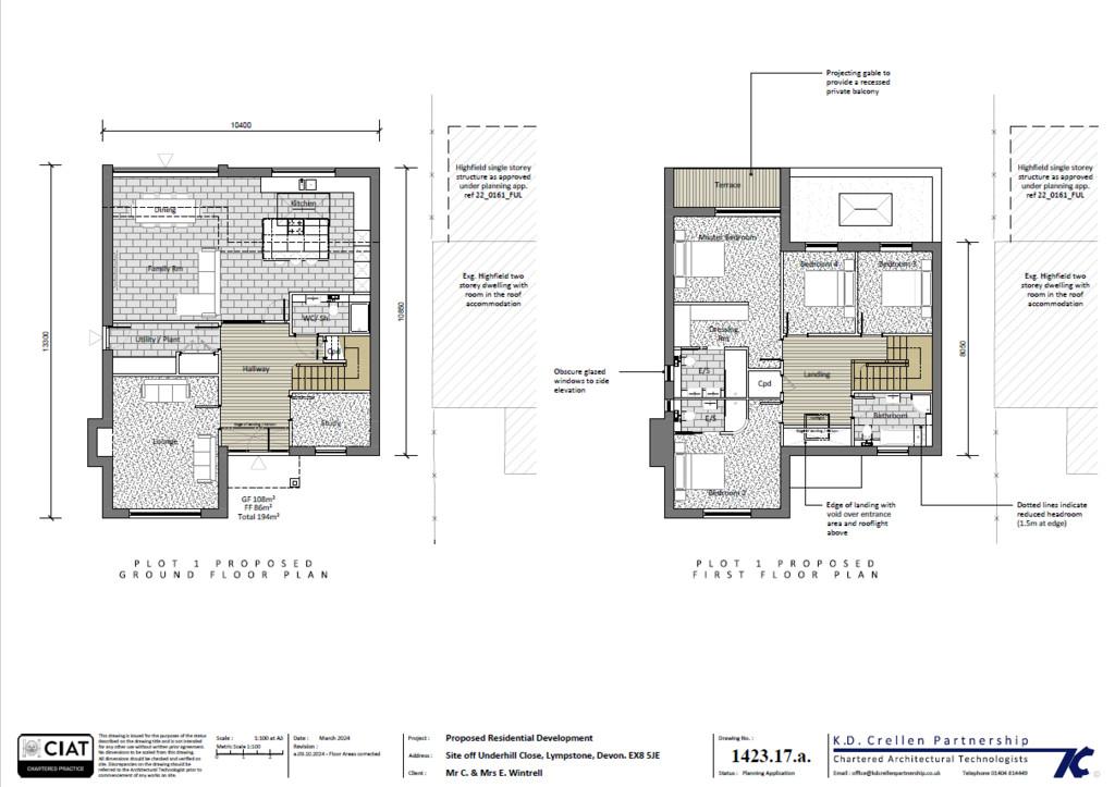 Plot 1 Plan 1