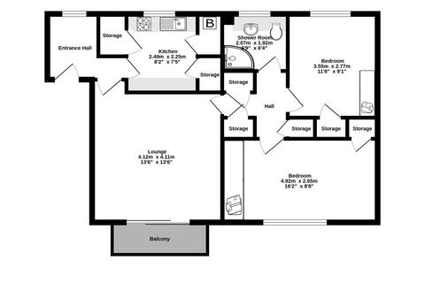 2 bedroom flat for sale, Croesyceiliog, Cwmbran, NP44