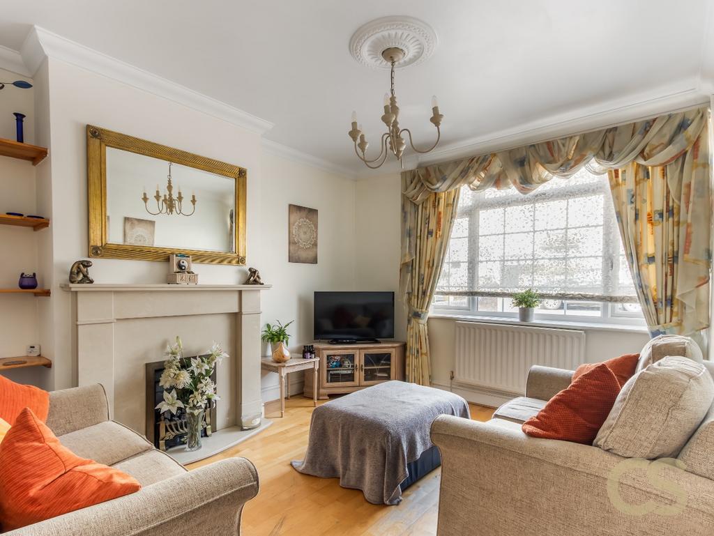Living room, fireplace