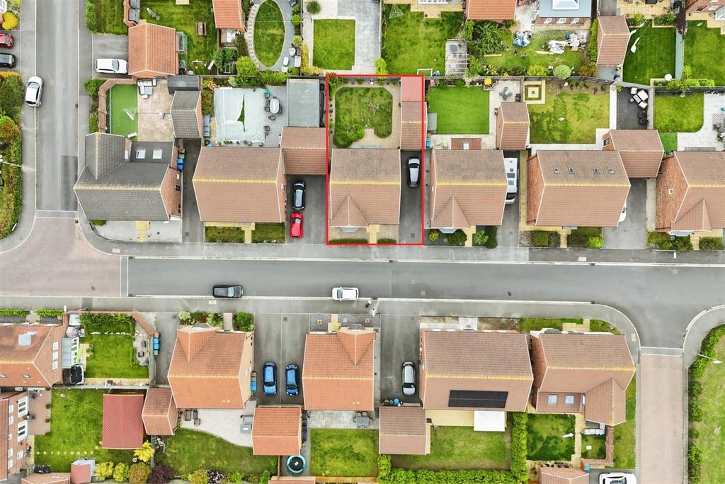 Aerial view of the property