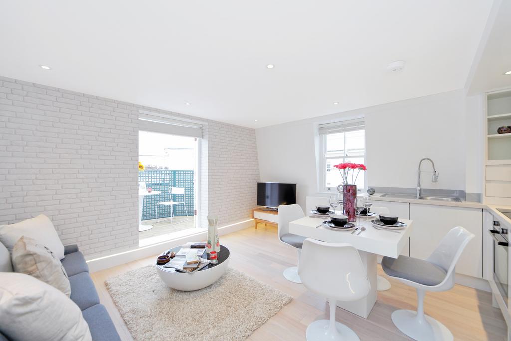 Open-plan living area, open plan living