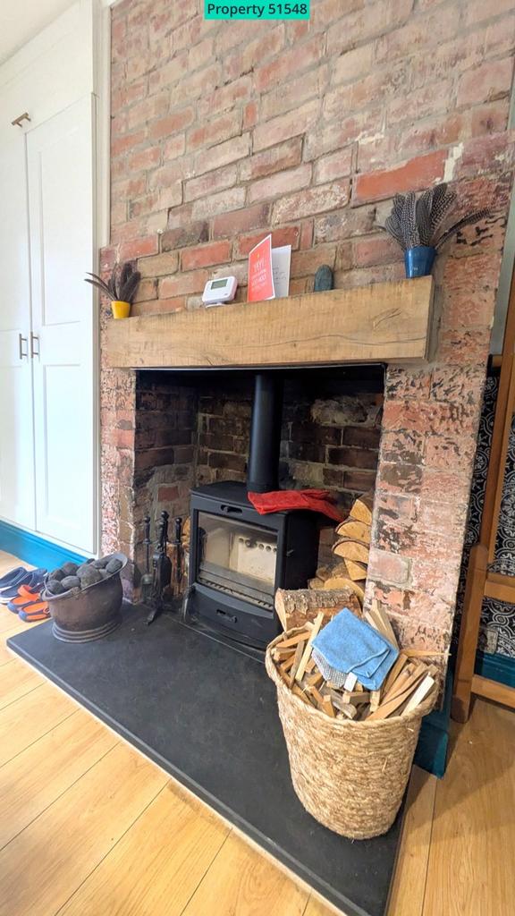Dining room log burner