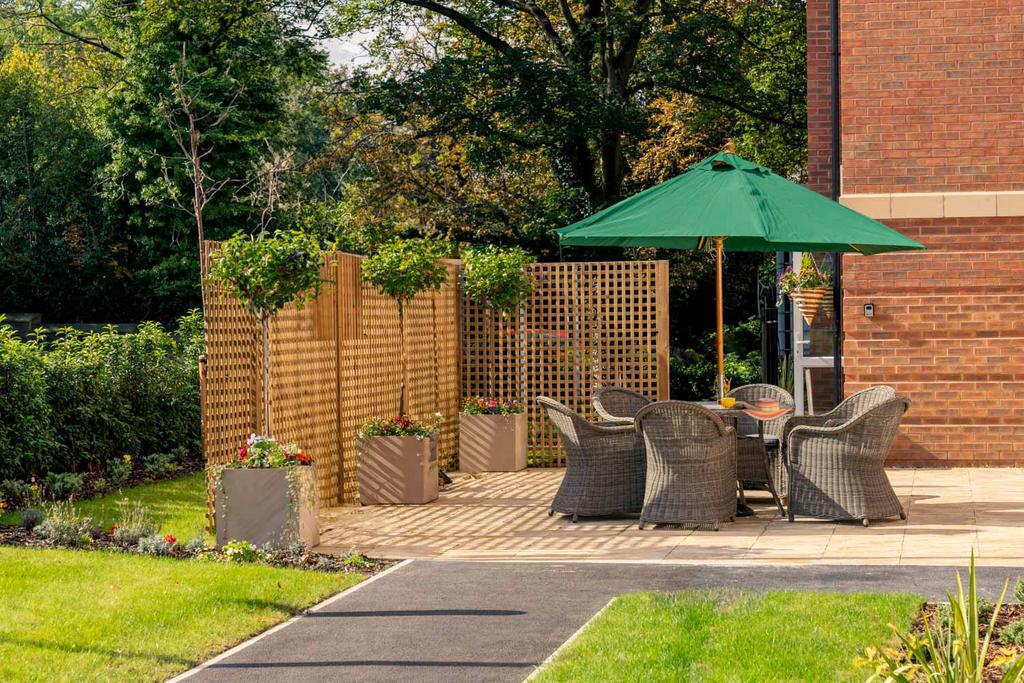 Seating area garden