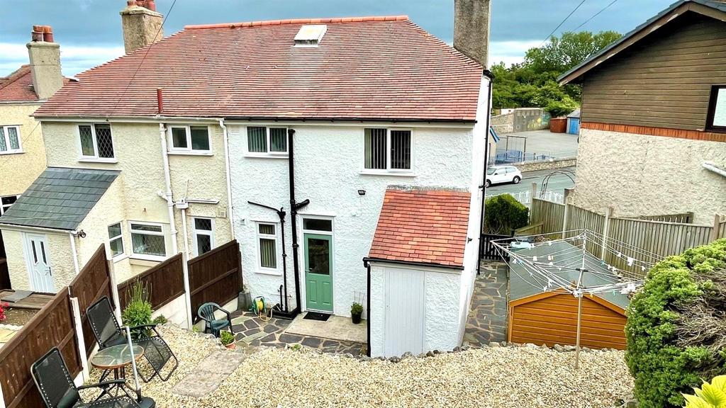 Terraced rear garden