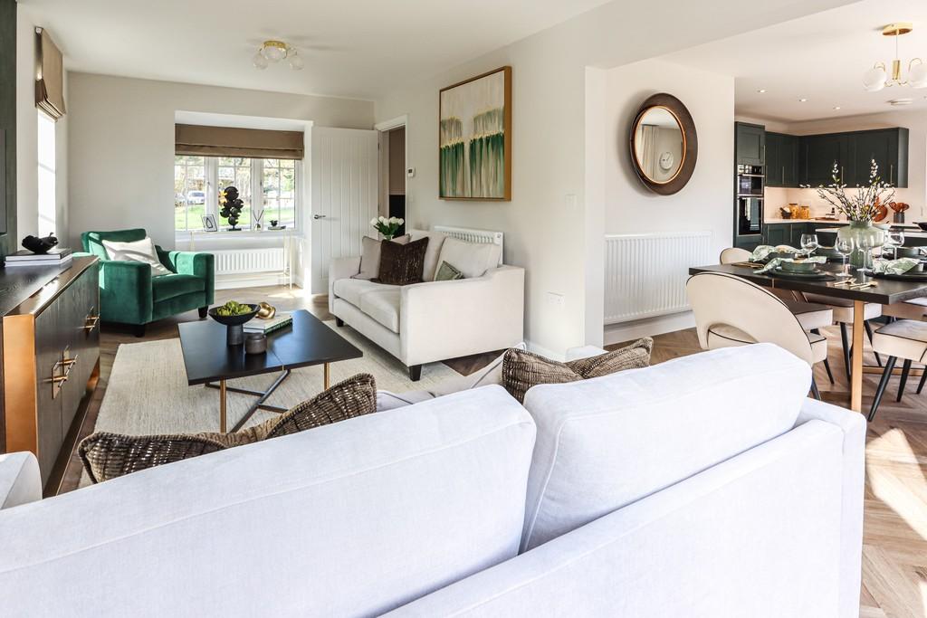 Lounge into dining area