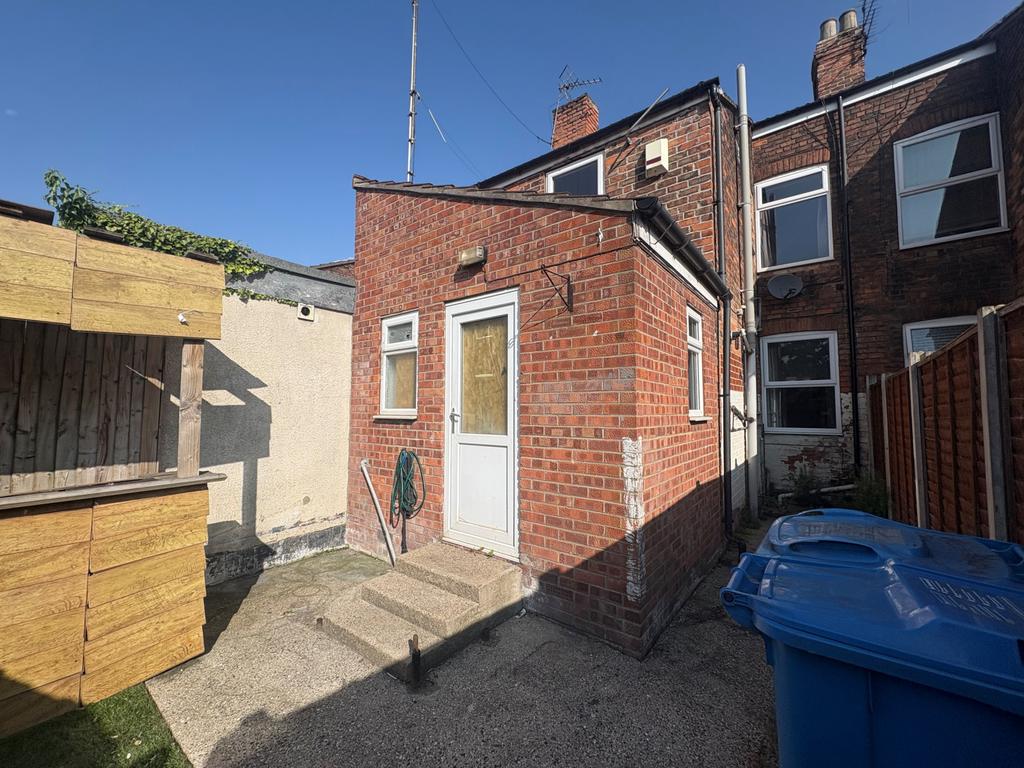 Rear of property