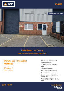 Warehouse to rent, West Ham Ln Basingstoke RG22 6NQ