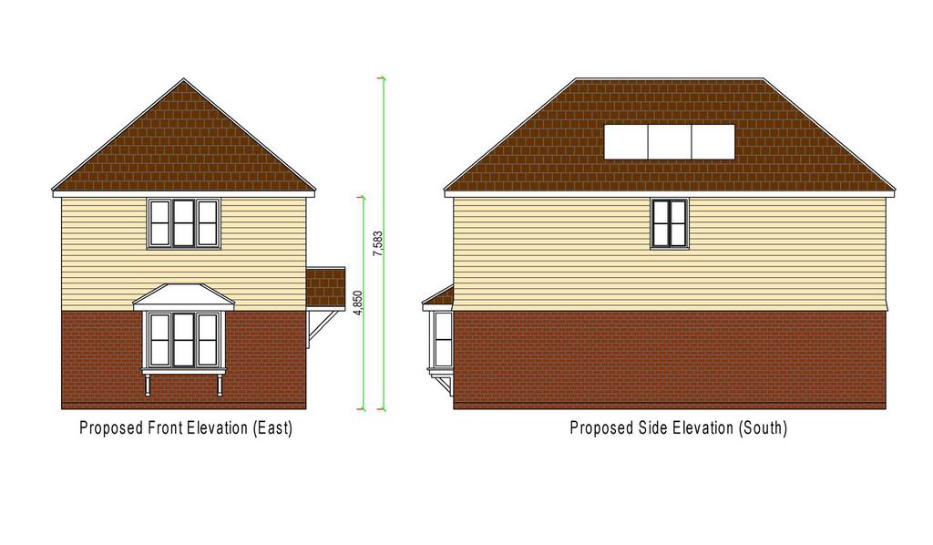 Proposed elevations and floor plans type ca   rec
