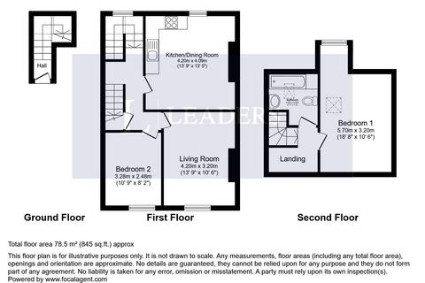 2 bedroom flat to rent, Manor Avenue, Brockley, SE4