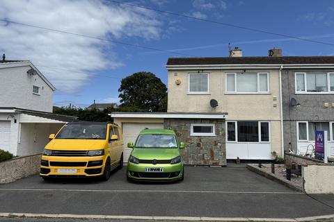 3 bedroom semi-detached house for sale, Tynrhos Estate, Caergeiliog, Anglesey, LL65