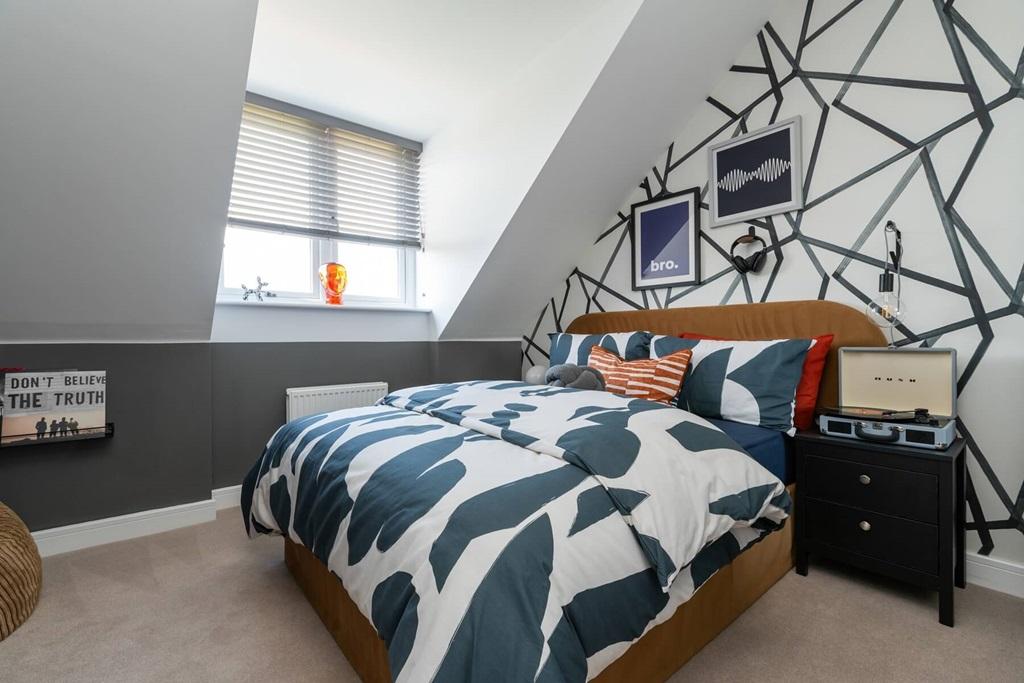 A top floor double bedroom perfect for guests...