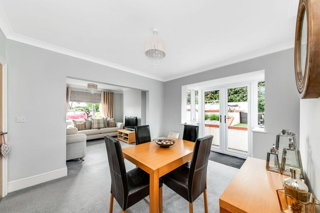 Open plan living dining room