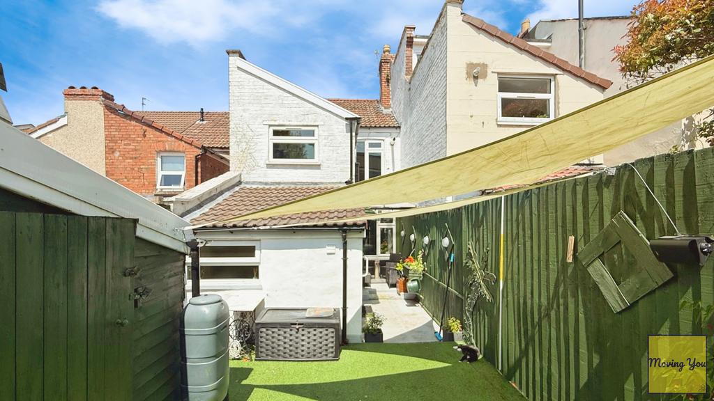 Rear of property