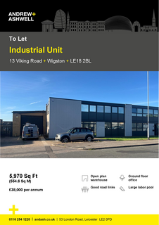 Industrial development to rent, Viking Rd Wigston LE18 2BL