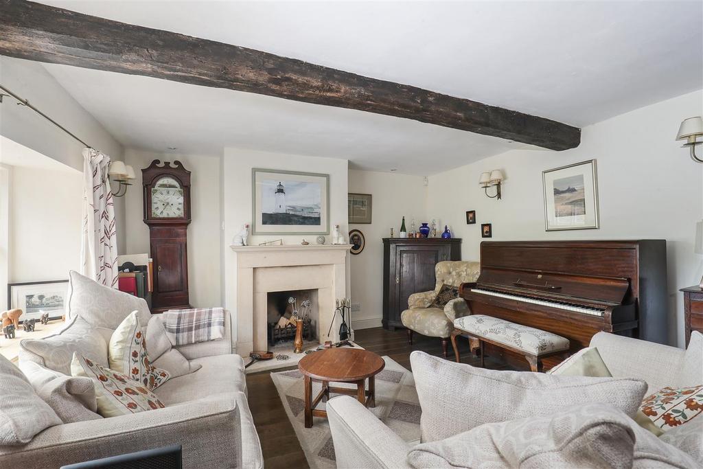Living room, fireplace