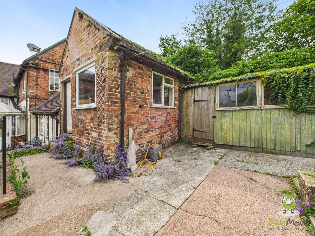 Outbuiding and rear of house - Charlotte Thomasson