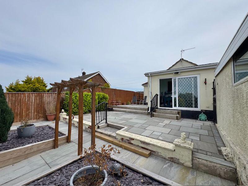 Rear patio area