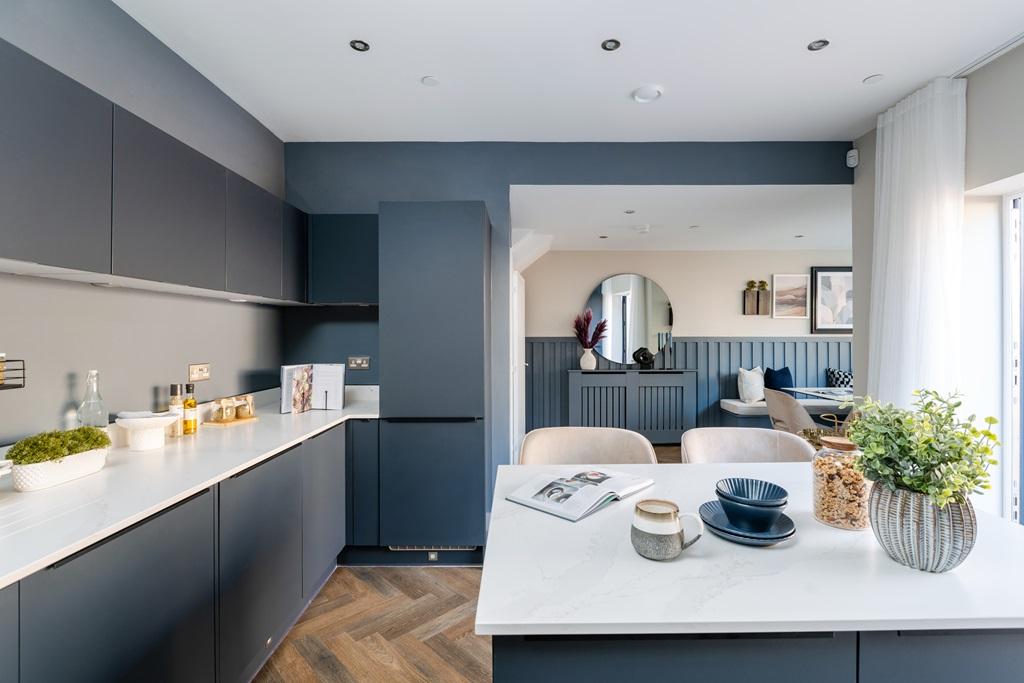 Open plan kitchen areas designed to flow...