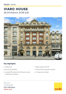 Office to rent, 20-23 Holborn London EC1N 2JD