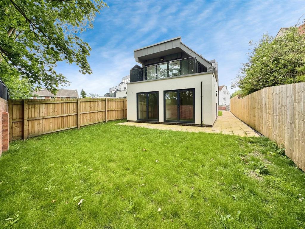 Rear elevation &amp; private garden