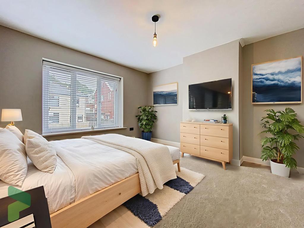 Virtually Staged Bedroom