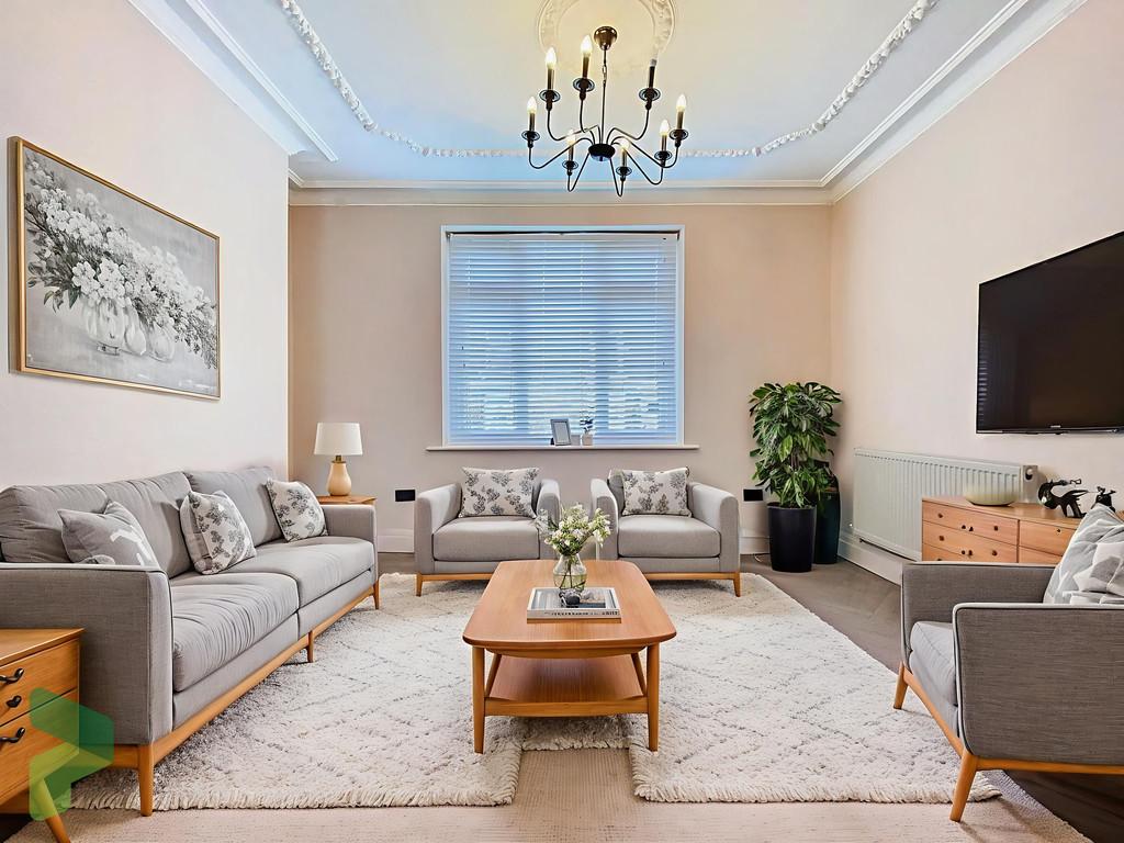 Virtually Staged Living Room