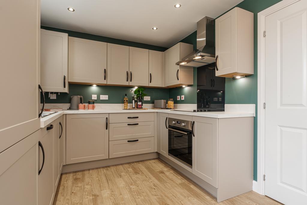Interior view of the kitchen in our Moresby 3...