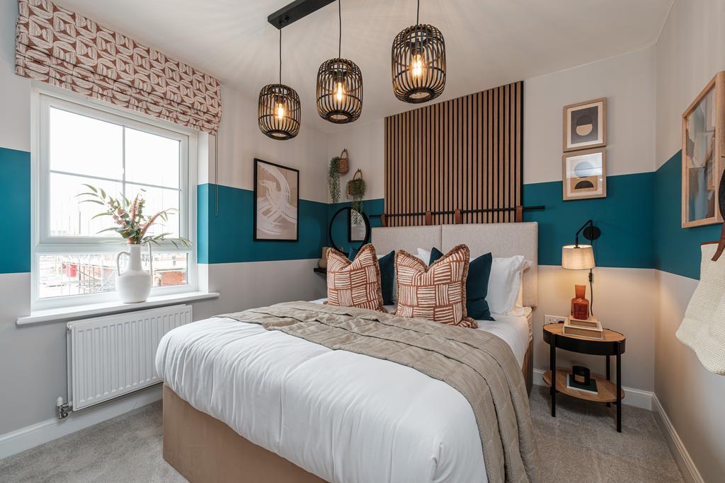 Interior view of bedroom 2 in our 3 bed Moresby...