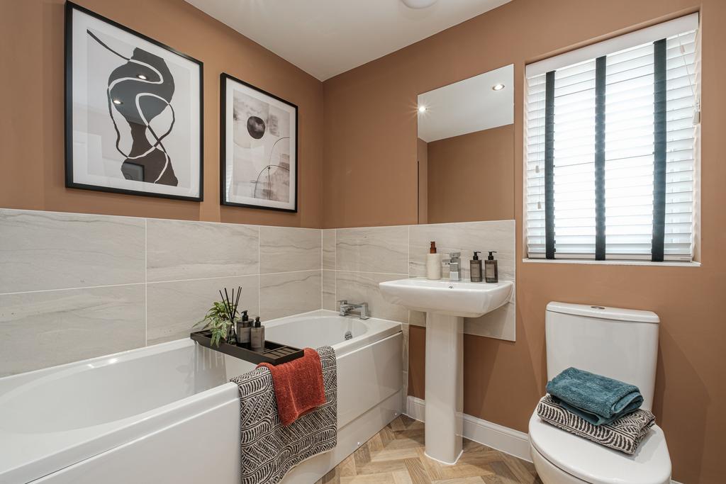 Interior view of the bathroom in our 3 bed...