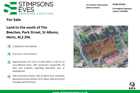 Land for sale, Park St St Albans AL2 2NL