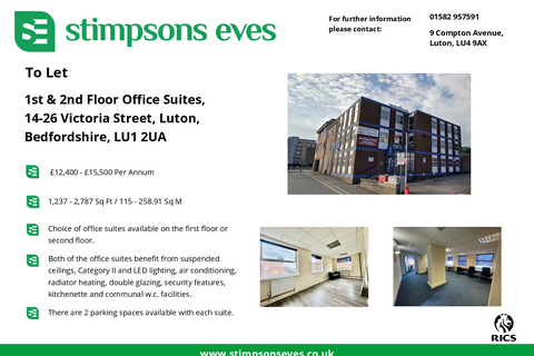 Office to rent, 14-26 Victoria St Luton LU1 2UA