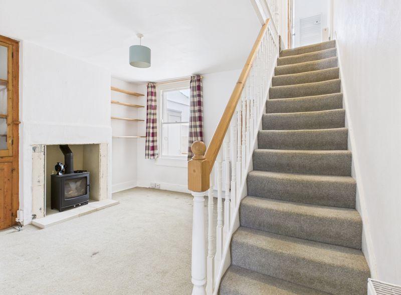 Stairs to first...