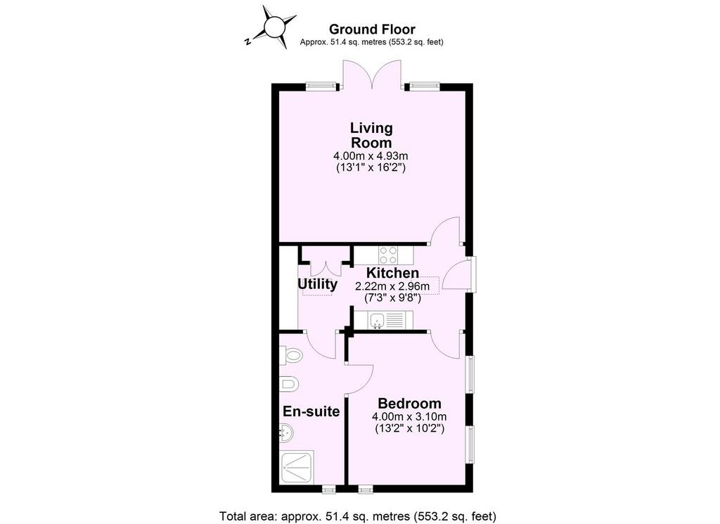 Rustys Cottage, Buttercrambe, York - all floors.JP